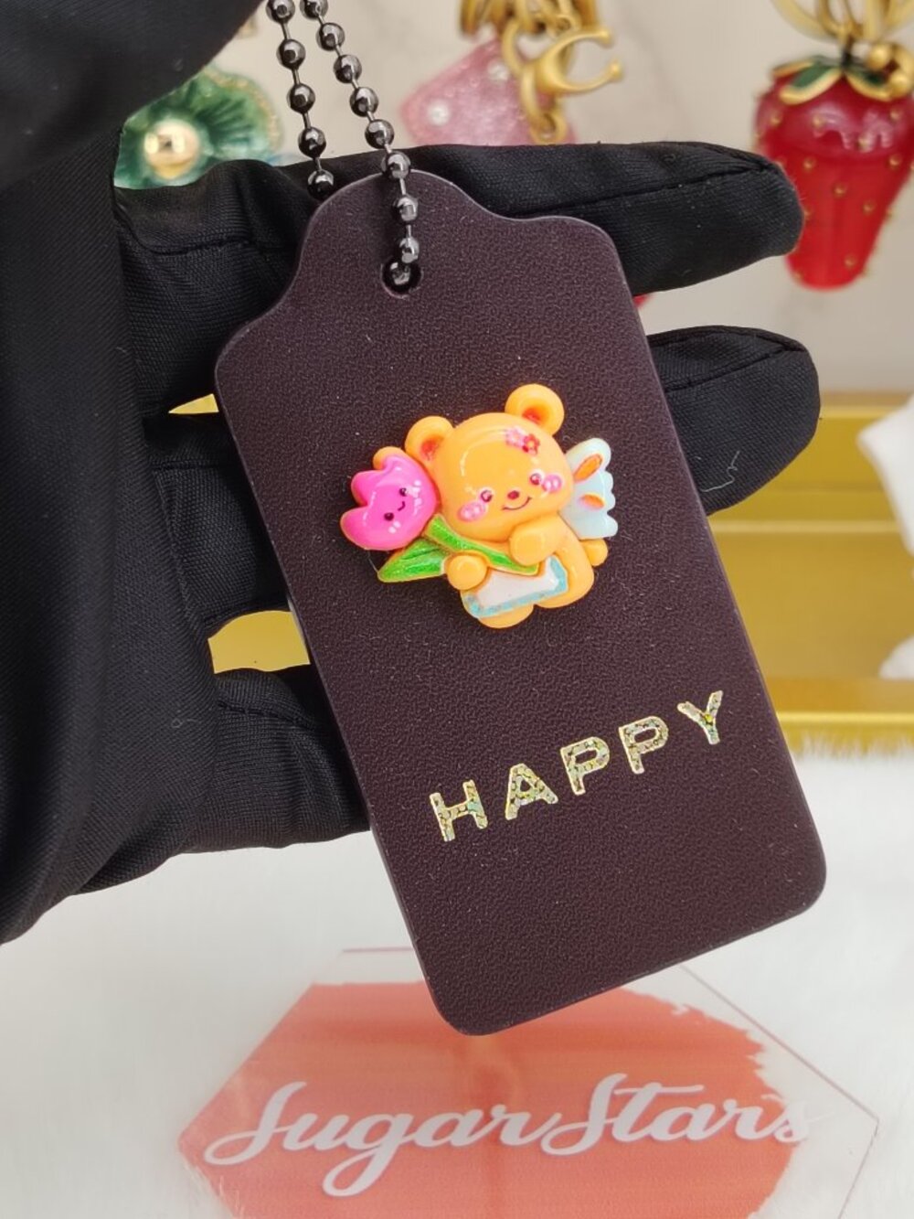 Coach tag bag charm purse charm